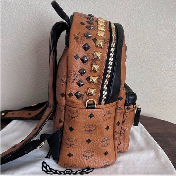 MCM Like New! LIMITED EDITION STUDDED LEATHER BACKPACK!!! - Picture 9 of 14